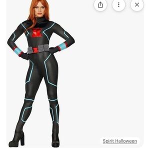 Black and Red Superhero Costume